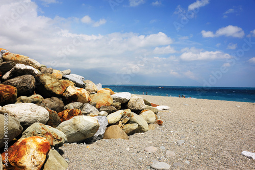 Beautiful seashore of Chihsingtan Beach,Taiwan.