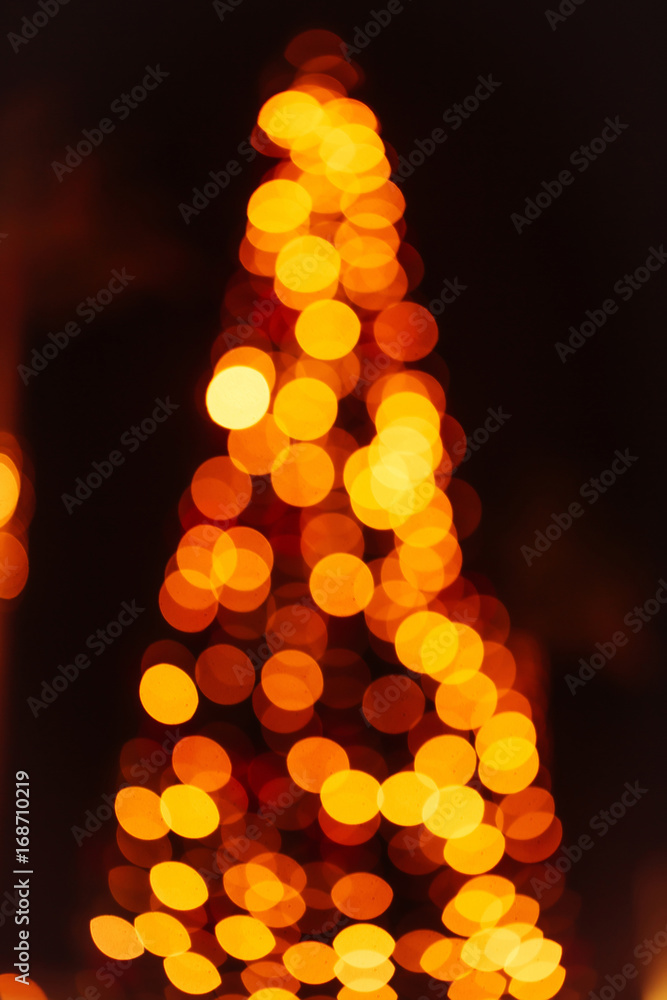 Fototapeta premium Christmas tree on dark background