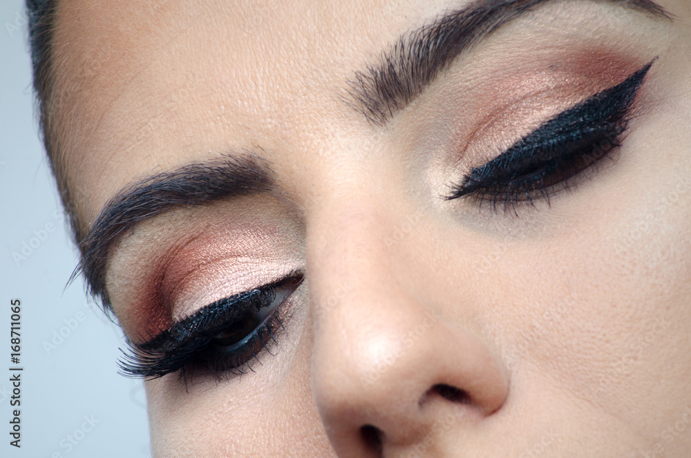 Naklejka premium Beautiful face, close up shot