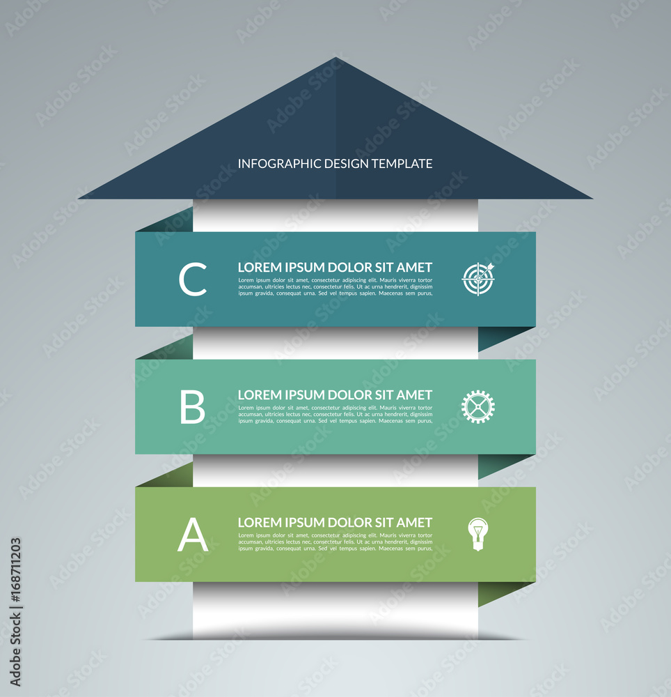 Up arrow infographic template. Business growth concept. Can be used for ...
