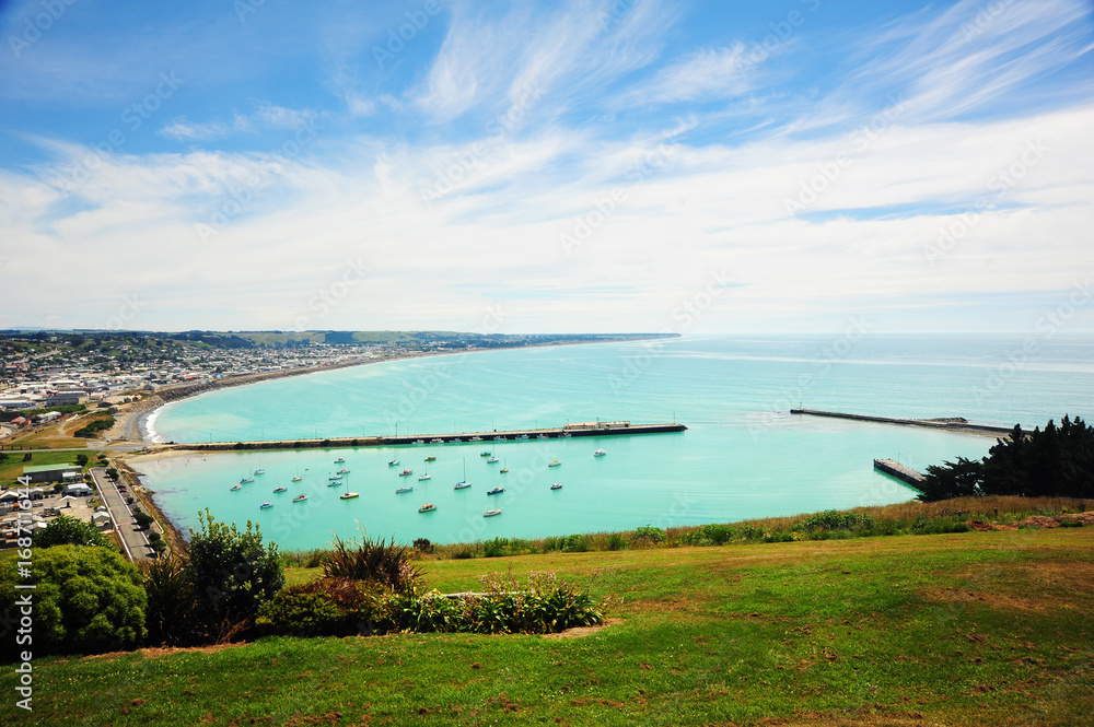 Overlooking Oamaru bay scenery,New Zealand. Overlooking Oamaru bay scenery,New Zealand.
