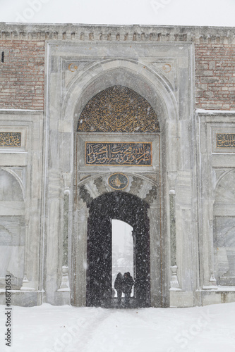 entrance to Topkai Palace in Istanbul photo