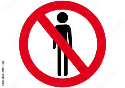 Schild Untergewicht verboten