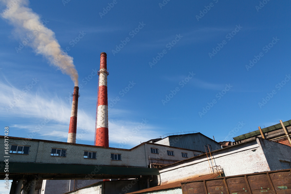 Fogging pipe of the old metallurgical plant Fogging pipe of the old metallurgical plant