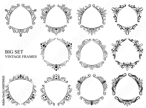 Vintage triangular frames big set