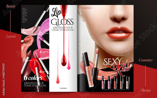 Glamorous fashion brochure