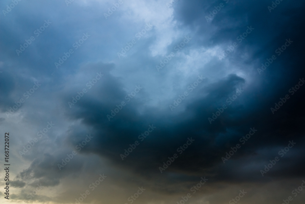Storm cloud on the sky somewhere in Poland Storm cloud on the sky somewhere in Poland