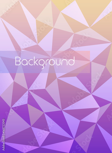 Abstract colorful geometric background with place for your text