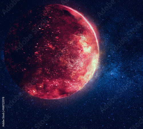 Fototapeta Naklejka Na Ścianę i Meble -  Burning planet