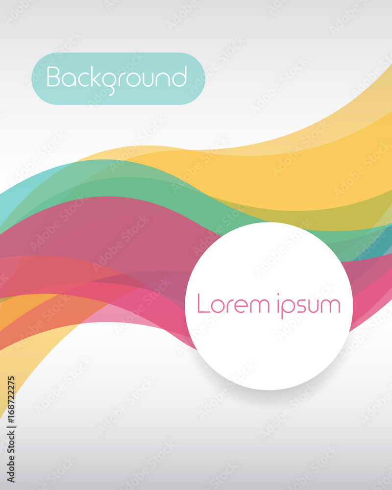 Colorful background with curve line overlapping layer Colorful background with curve line overlapping layer