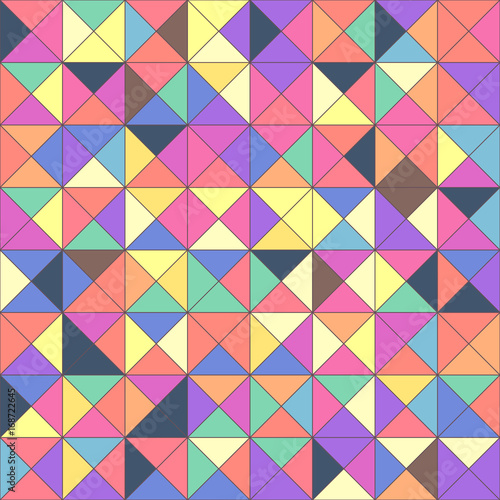 vector mosaic seamless pattern. Geometric texture concept. 019