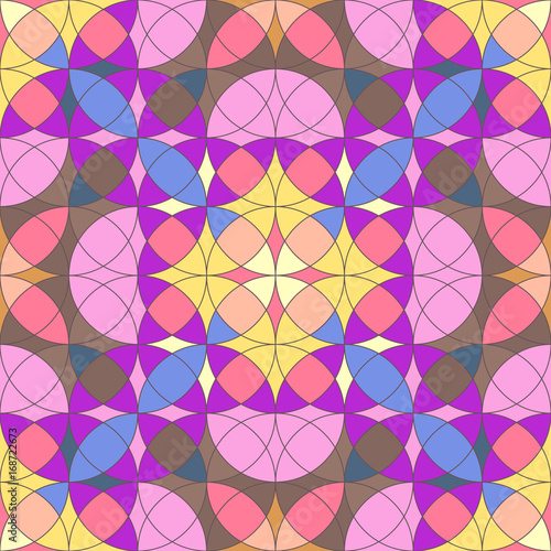 vector mosaic seamless pattern. Geometric texture concept. 017
