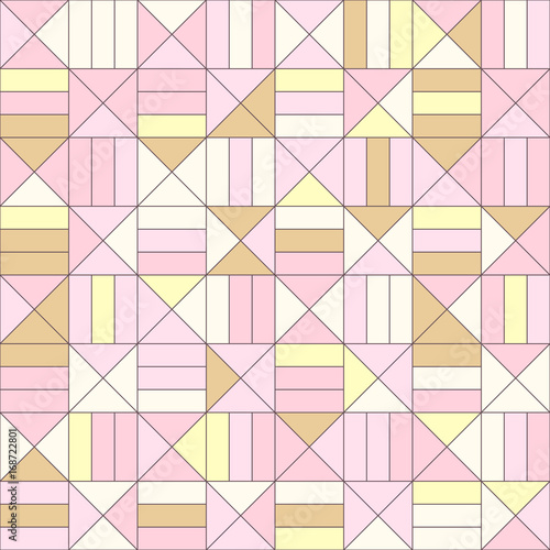 vector mosaic seamless pattern. Geometric texture concept. 038