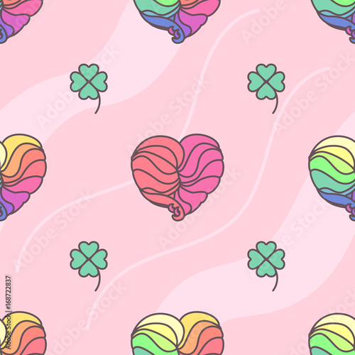 vector seamless pattern. Cute cartoone concept. 003
