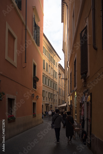 small street in rome