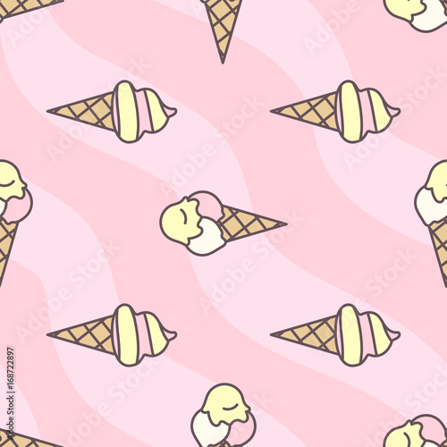 vector seamless pattern. Sweets concept. 032