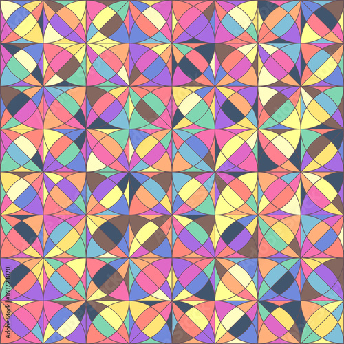 vector mosaic seamless pattern. Geometric texture concept. 026