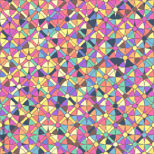 vector mosaic seamless pattern. Geometric texture concept. 058