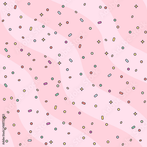 vector seamless pattern. Sweets concept. 045