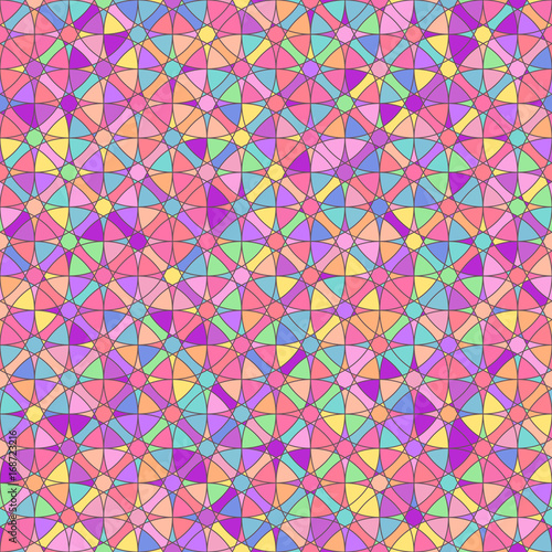 vector mosaic seamless pattern. Geometric texture concept. 047
