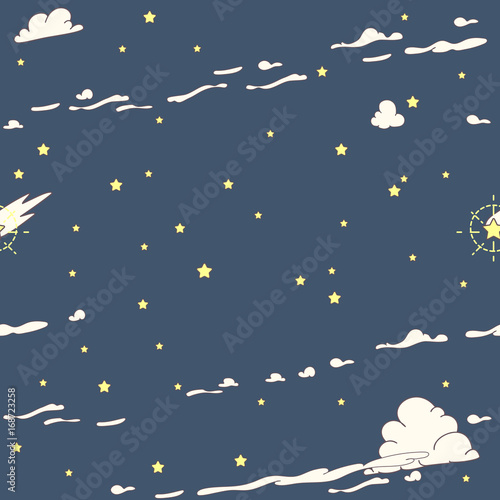 vector seamless pattern. Cute cartoone concept. 007
