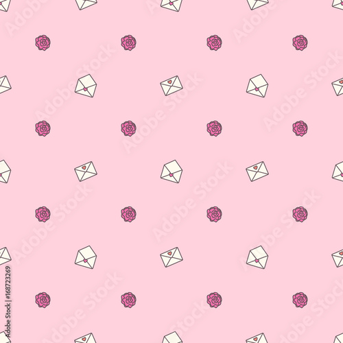 vector seamless pattern. Cute cartoone concept. 006