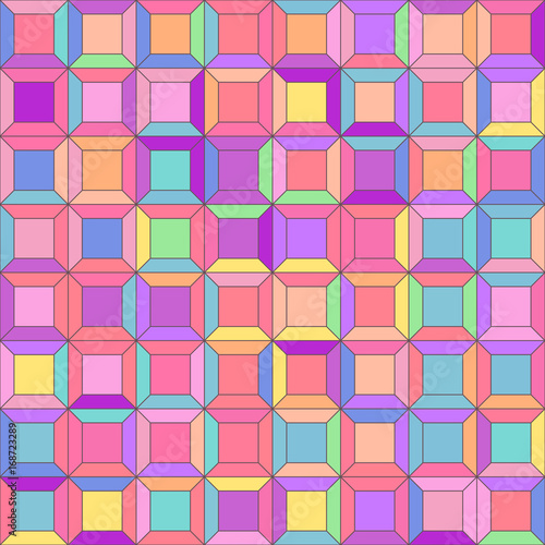 vector mosaic seamless pattern. Geometric texture concept. 075