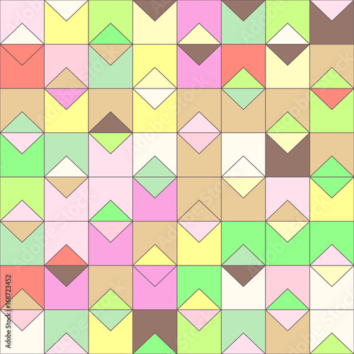 vector mosaic seamless pattern. Geometric texture concept. 068