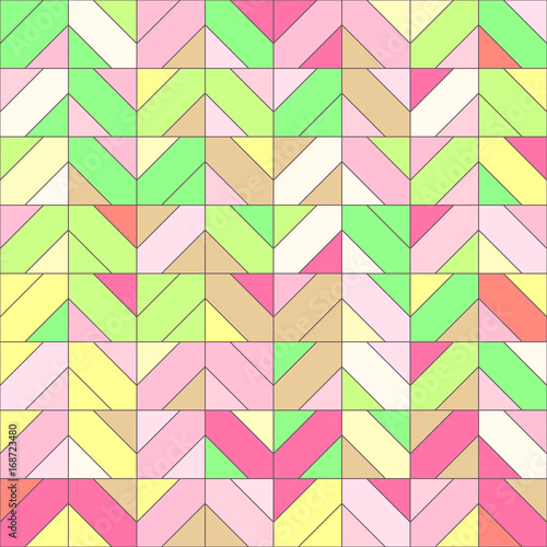 vector mosaic seamless pattern. Geometric texture concept. 065