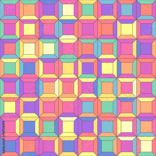 vector mosaic seamless pattern. Geometric texture concept. 063