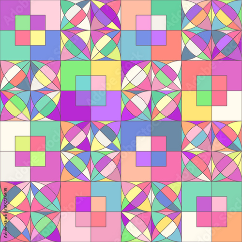 vector mosaic seamless pattern. Geometric texture concept. 089