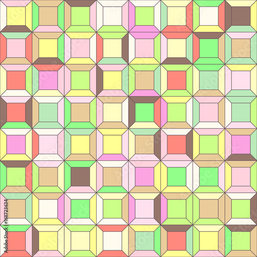 vector mosaic seamless pattern. Geometric texture concept. 086