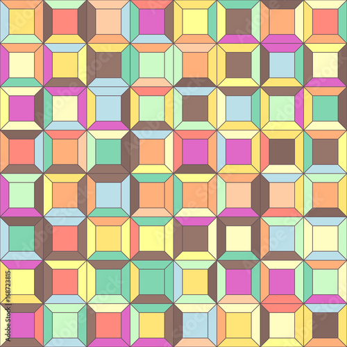 vector mosaic seamless pattern. Geometric texture concept. 101