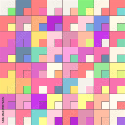 vector mosaic seamless pattern. Geometric texture concept. 100