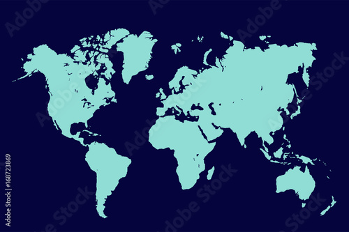 Vector illustration of geography map