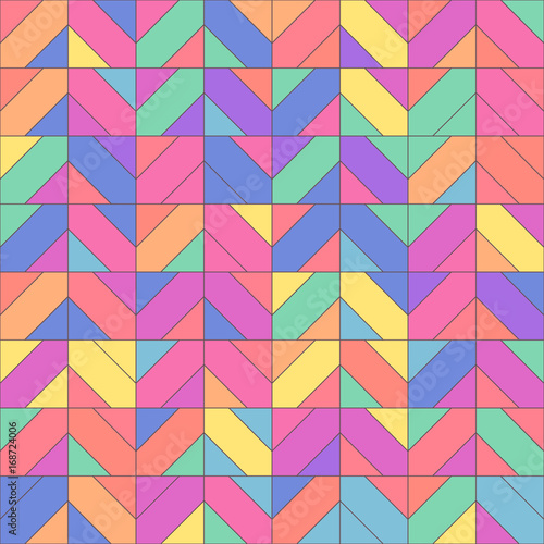 vector mosaic seamless pattern. Geometric texture concept. 094