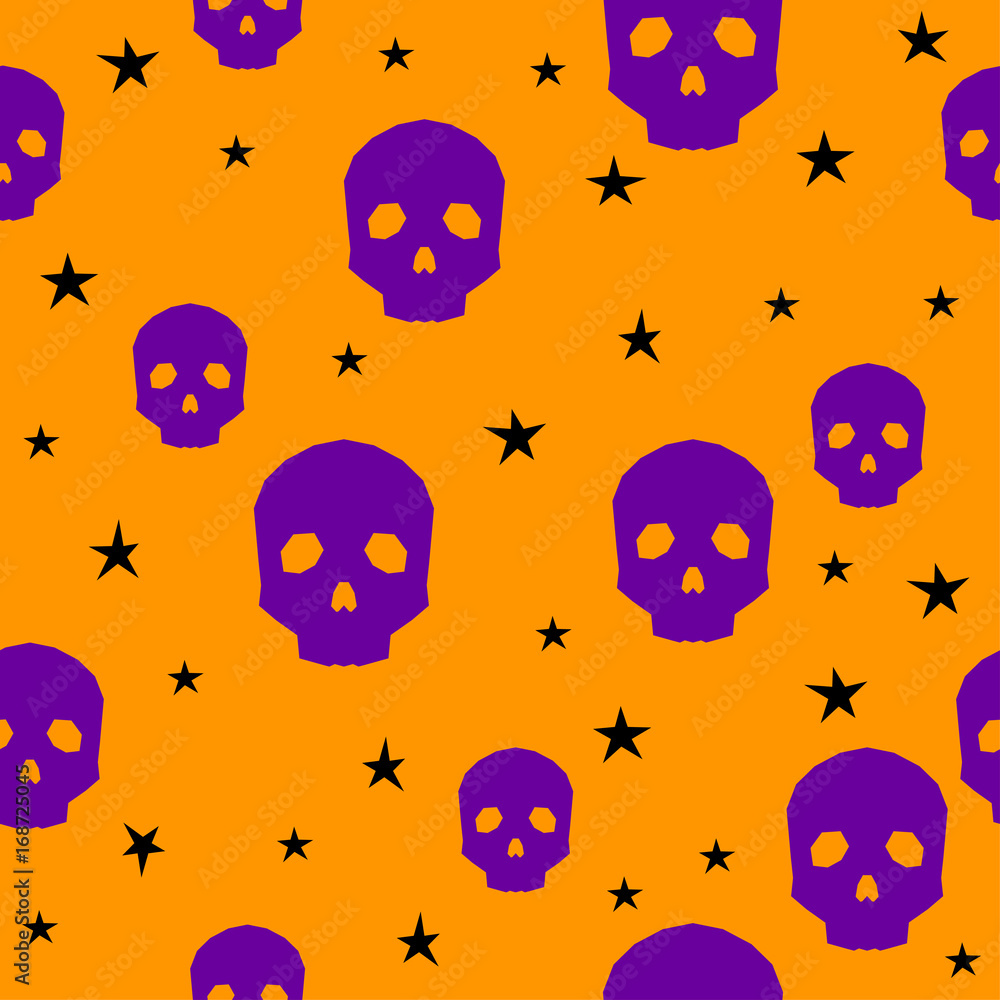 Happy halloween seamless pattern background.