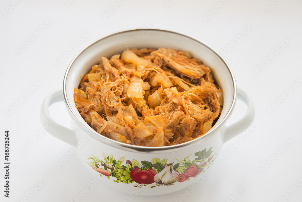 tinga poblana isolated tinga poblana isolated