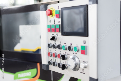 CNC machine control panel. © nordroden