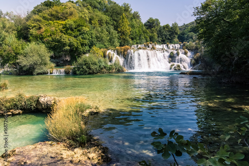 Krka River Park Falls Famous Body of Water in Croatia Beautiful Summer Destination