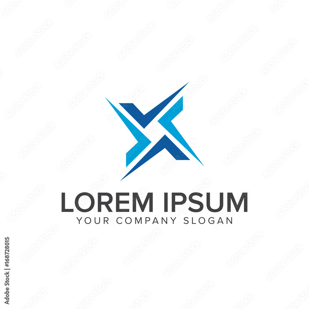 Business finance and Consulting logo design concept template Business finance and Consulting logo design concept template