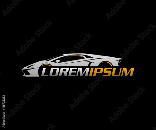 auto logo.sport car logo design concept template