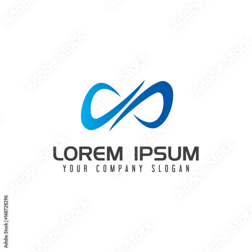 letter x unlimited logo design concept template