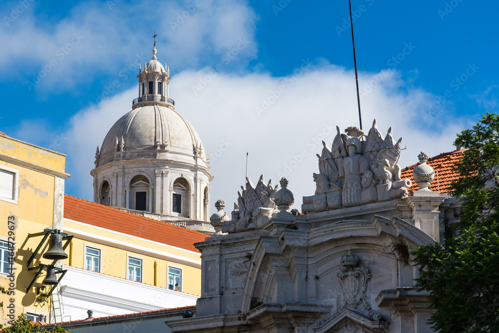 Panteao Nacional Lisbon Portugal Cathedral Alfama Monument Landmark Destination Religious Architecture