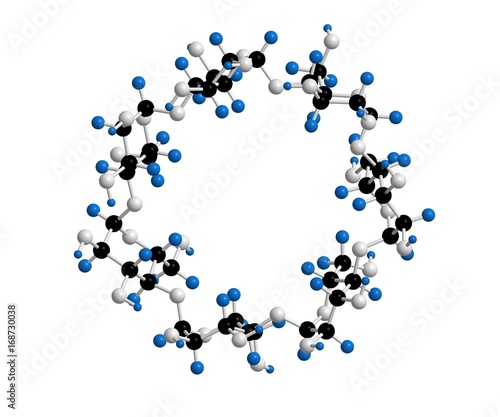 Molecular structure of beta cyclodextrin