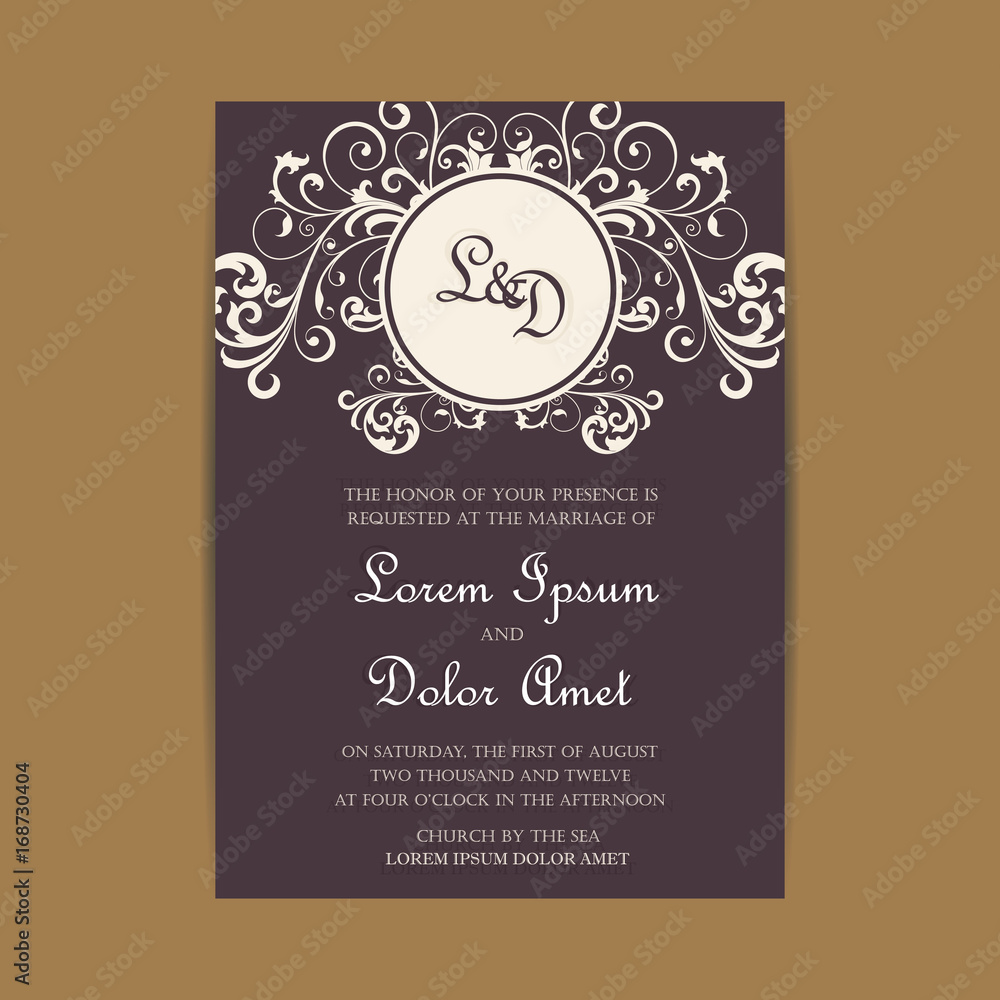 Wedding invitation and save the date cards Wedding invitation and save the date cards