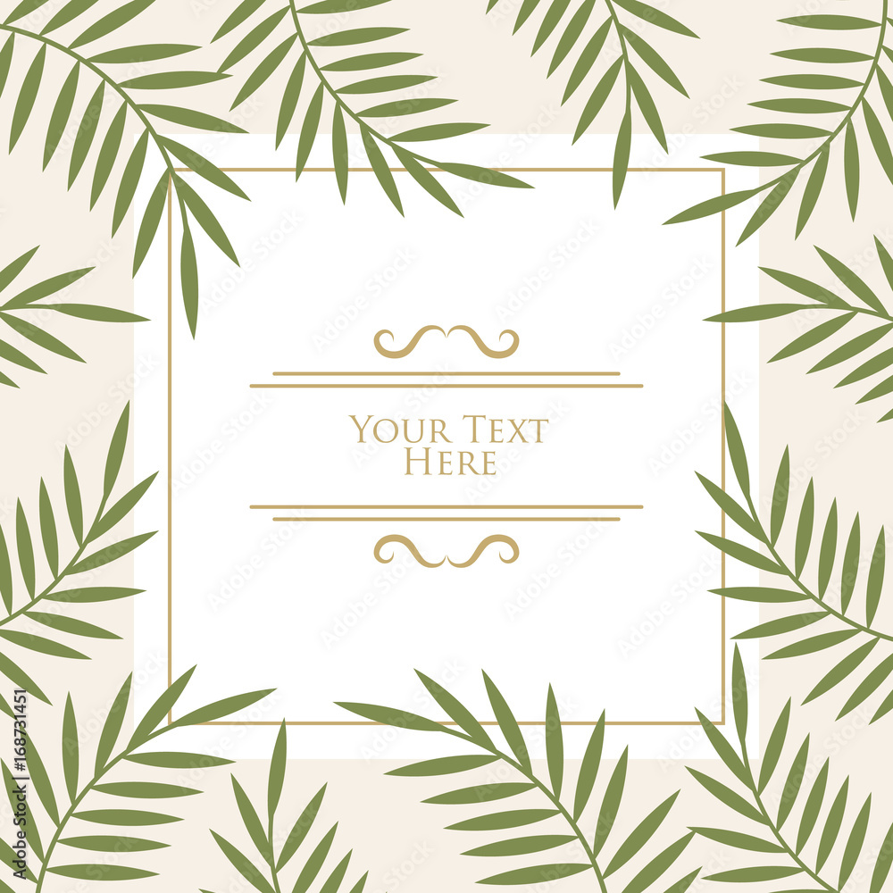 Palm leaf template Palm leaf template