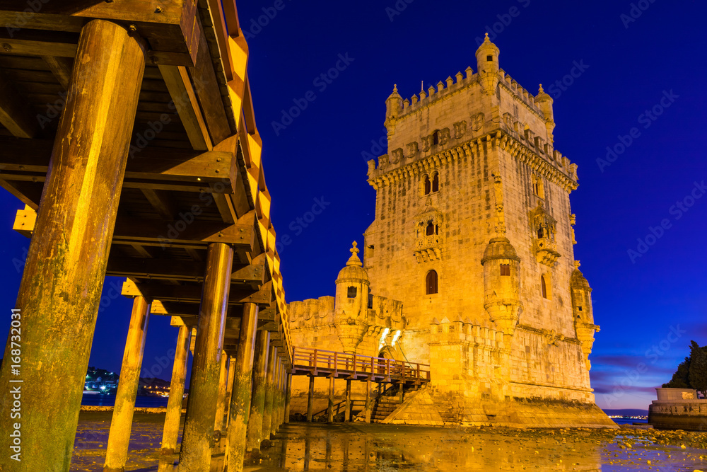 Torre de Belem UNESCO World Heritage Sight European History Architectural Landmark Lisbon Portugal