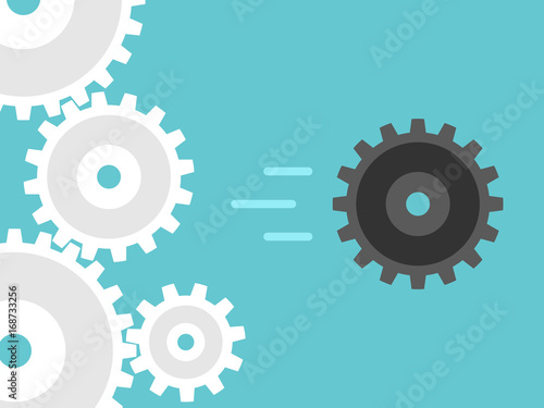 Unique cog leaving system