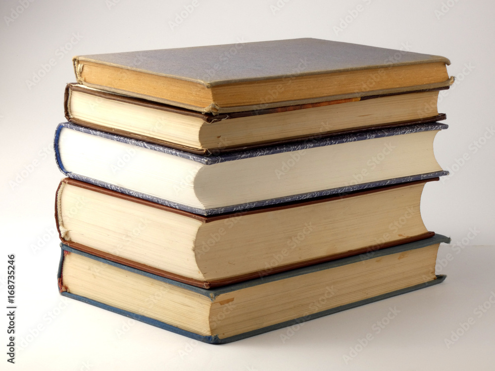 Pile of books isolated on white background Pile of books isolated on white background